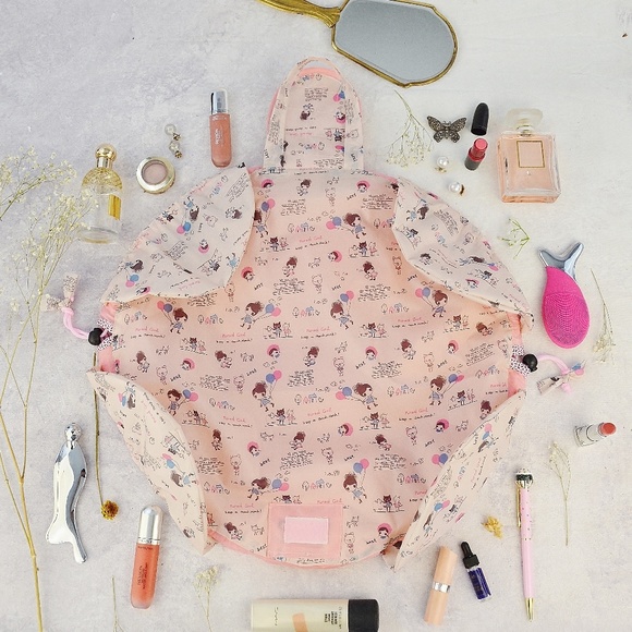 Drawstring lazy cosmetic bag/purse/cinch/organizer - Picture 3 of 6